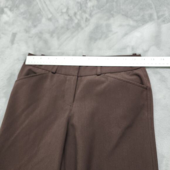Worthington Pants Womens Size 2P PETITE Brown Modern Fit Trouser Leg Stretch - Picture 10 of 14